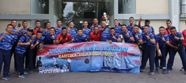 Satlat KJK Taruna AAL Laksanakan Sport Activity dan Mutual Ship Visit Western Naval Area